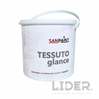 Декоративная краска "TESSUTO glance", Sanpaint, 3кг / жемчужно-серебристая
